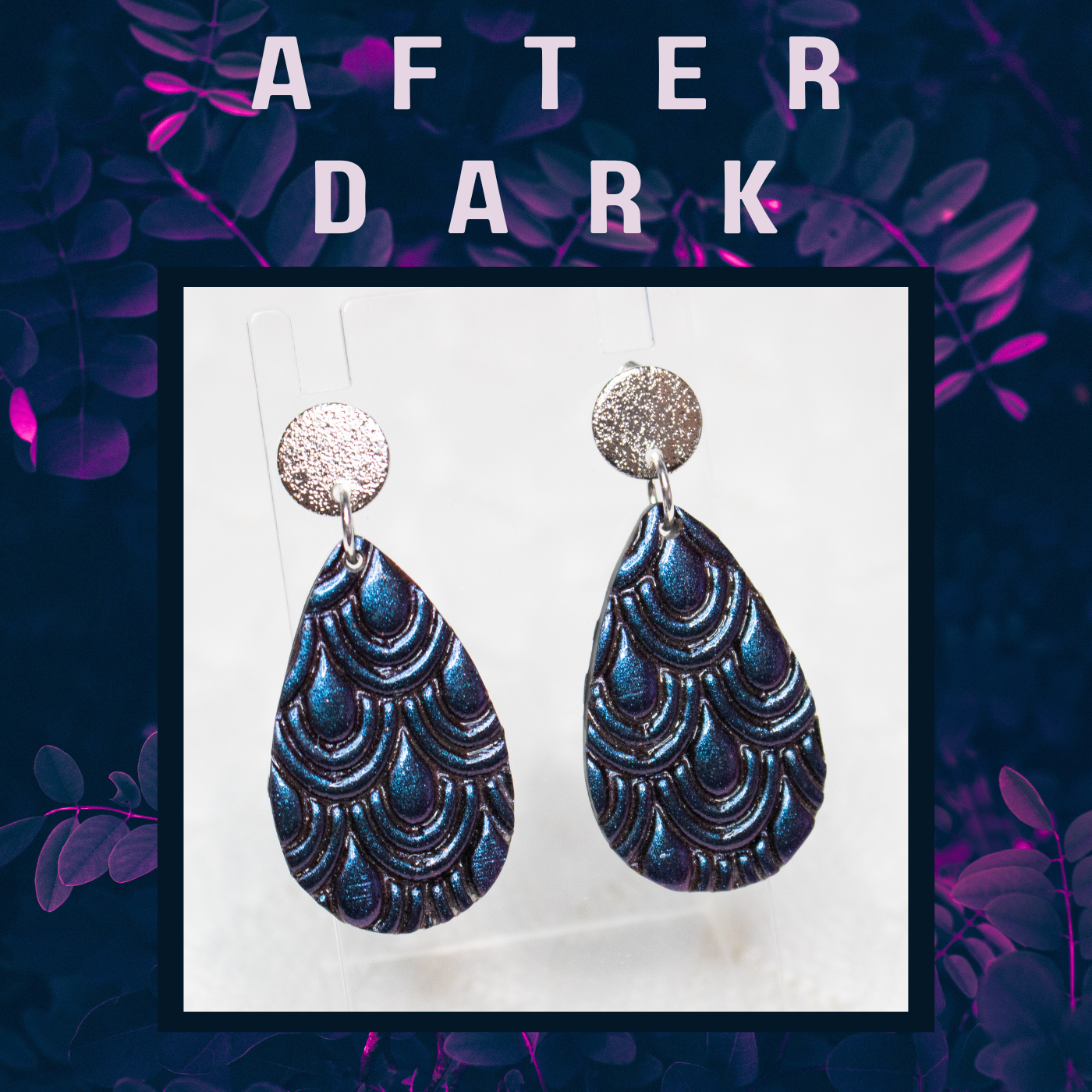 Purple sale drop earrings