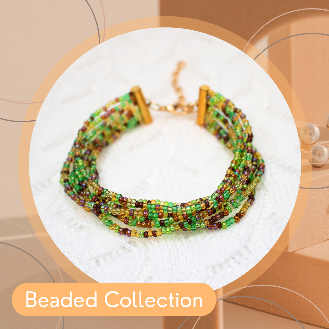 Green sale glass bracelet